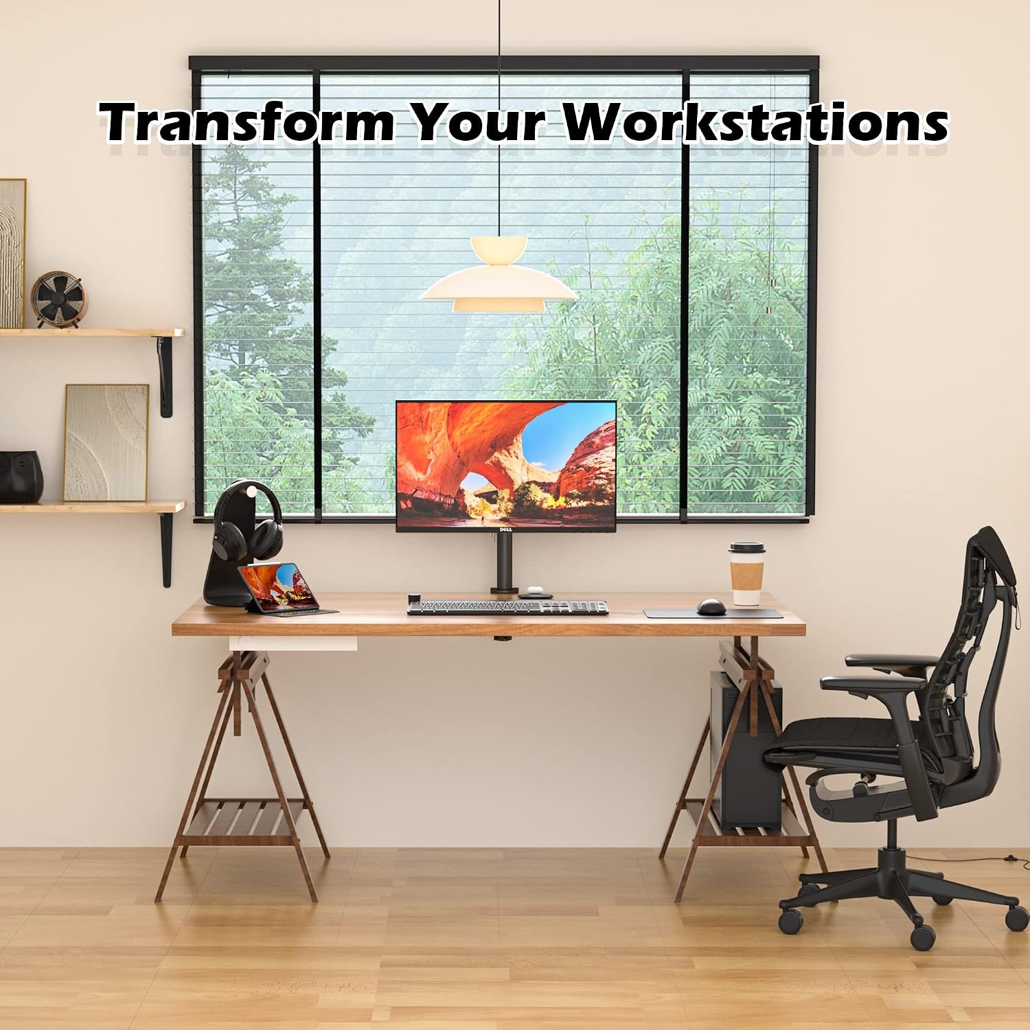Monitorarm Zwart voor 1 Monitor 13-32 inch LED LCD tot 10 kg VESA - 59% Korting!