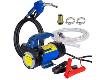 Diesel Transfer Pump with Auto Shut-Off Nozzle Hoses 12V 260W Electric Fuel Transfer Pump 45L/Min Oil Suction Pump With Copper Engine
