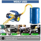 Diesel Transfer Pump with Auto Shut-Off Nozzle Hoses 12V 260W Electric Fuel Transfer Pump 45L/Min Oil Suction Pump With Copper Engine
