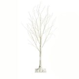 Kunstboom 180cm Wit LED Verlichting - Witte Berkenboom Decoratie - 60% Korting