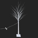 Kunstboom 180cm Wit LED Verlichting - Witte Berkenboom Decoratie - 60% Korting