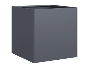 vidaXL Plantenbak 40x40x40 cm koudgewalst staal antracietkleurig