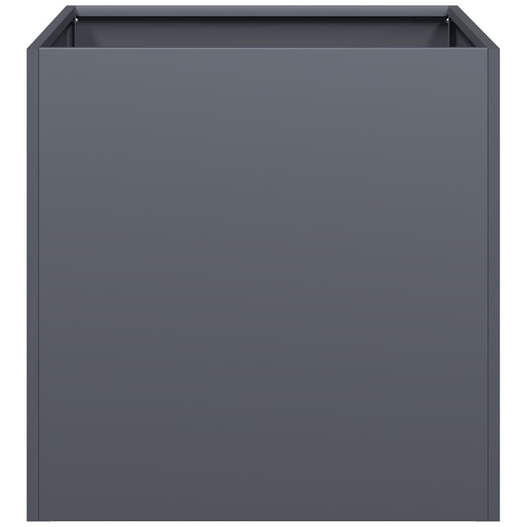 vidaXL Plantenbak 40x40x40 cm koudgewalst staal antracietkleurig
