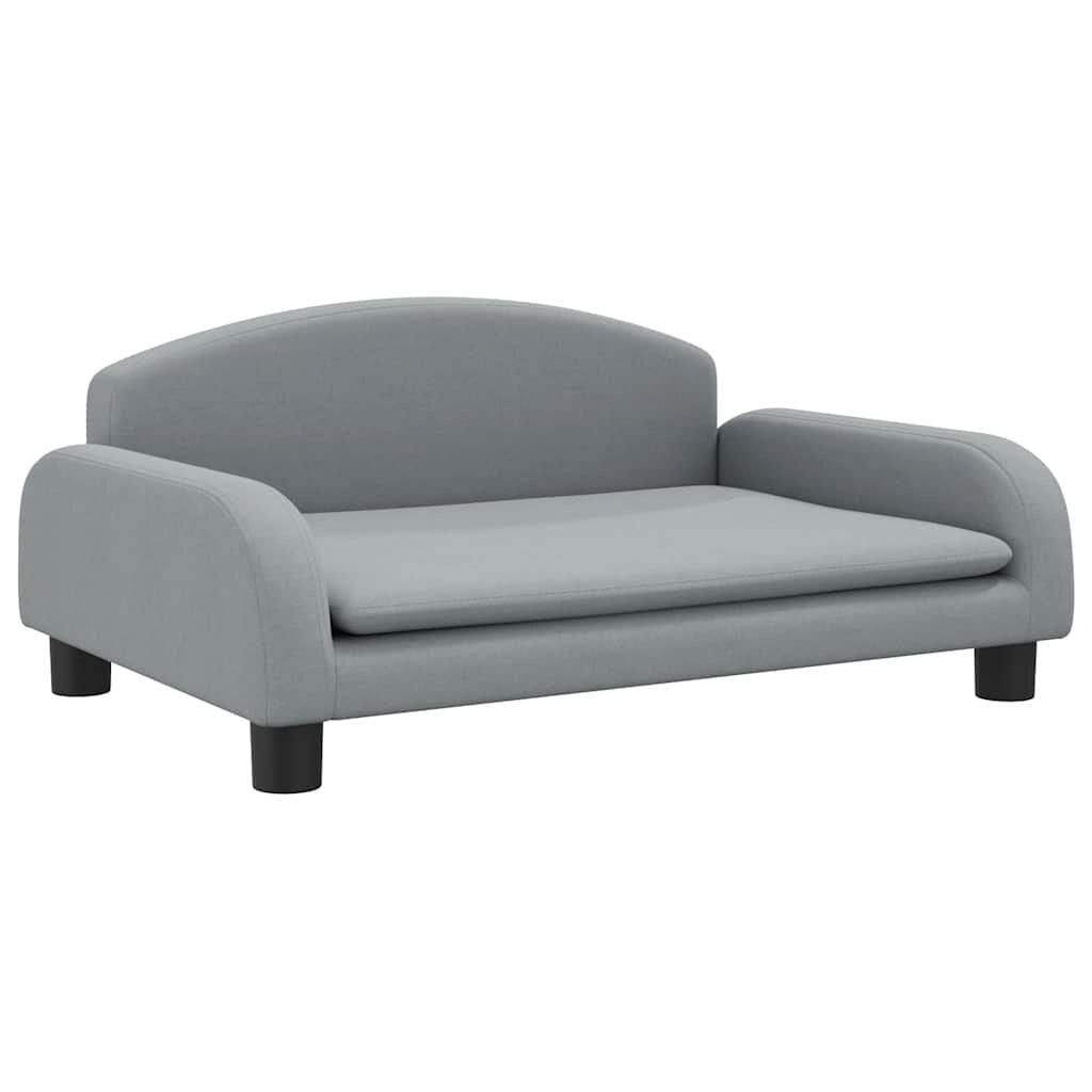 vidaXL Hondenmand 70x45x30 cm stof lichtgrijs