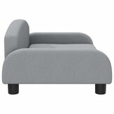 vidaXL Hondenmand 70x45x30 cm stof lichtgrijs