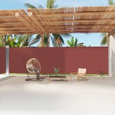 Uittrekbaar Windscherm Bruin 220x1200 cm - 61% Korting