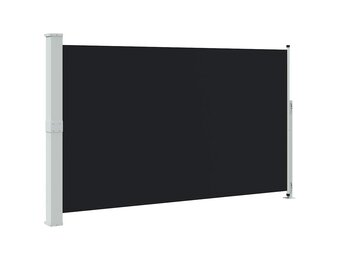 vidaXL Tuinscherm uittrekbaar 180x300 cm zwart