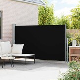 Uittrekbaar Tuinscherm 180x300 cm Zwart - Privacy & Windbescherming