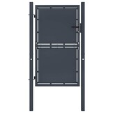 vidaXL Poort 100x125 cm staal antraciet