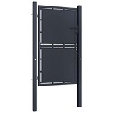 vidaXL Poort 100x125 cm staal antraciet