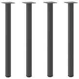 vidaXL Salontafelpoten 4 st 72-74 cm staal antraciet