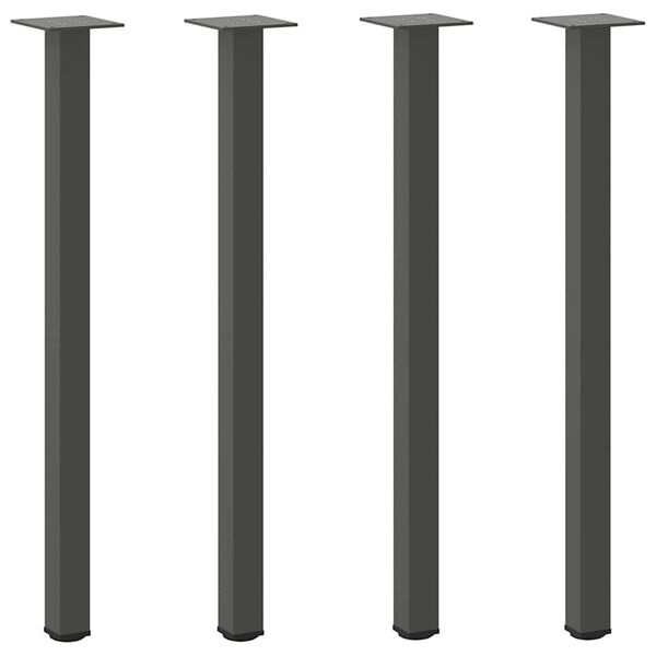 vidaXL Salontafelpoten 4 st 72-74 cm staal antraciet