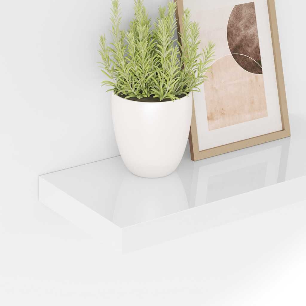 Zwevende Wandplank Hoogglans Wit 50x23x3.8 cm - 54% Korting!