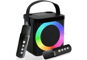 Draagbare Karaoke Machine Zwart (42% Korting)