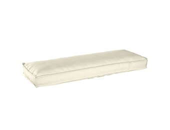 vidaXL Palletkussen voor bank Crème 120 x 40 x 8 cm Oxford stof