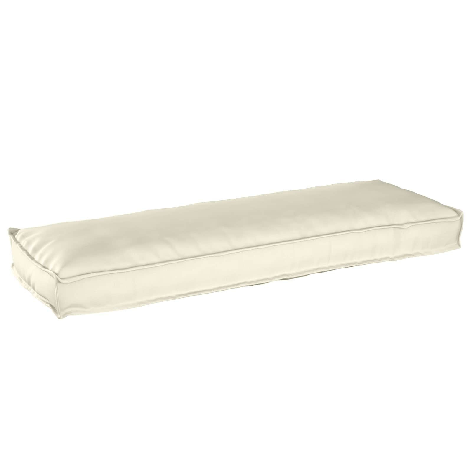 vidaXL Palletkussen voor bank Crème 120 x 40 x 8 cm Oxford stof