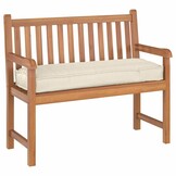 vidaXL Palletkussen voor bank Crème 120 x 40 x 8 cm Oxford stof