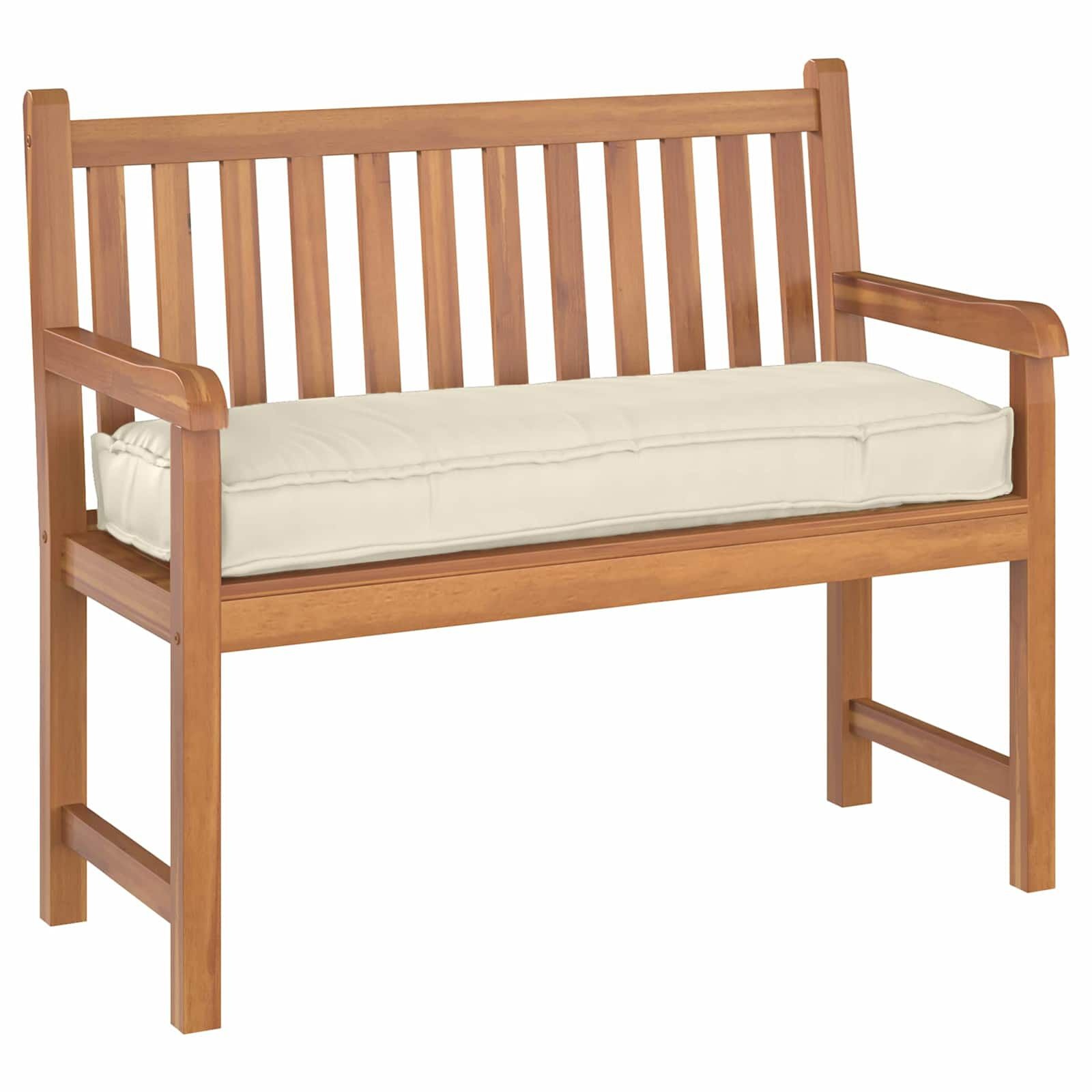 vidaXL Palletkussen voor bank Crème 120 x 40 x 8 cm Oxford stof