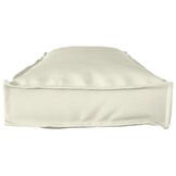 vidaXL Palletkussen voor bank Crème 120 x 40 x 8 cm Oxford stof