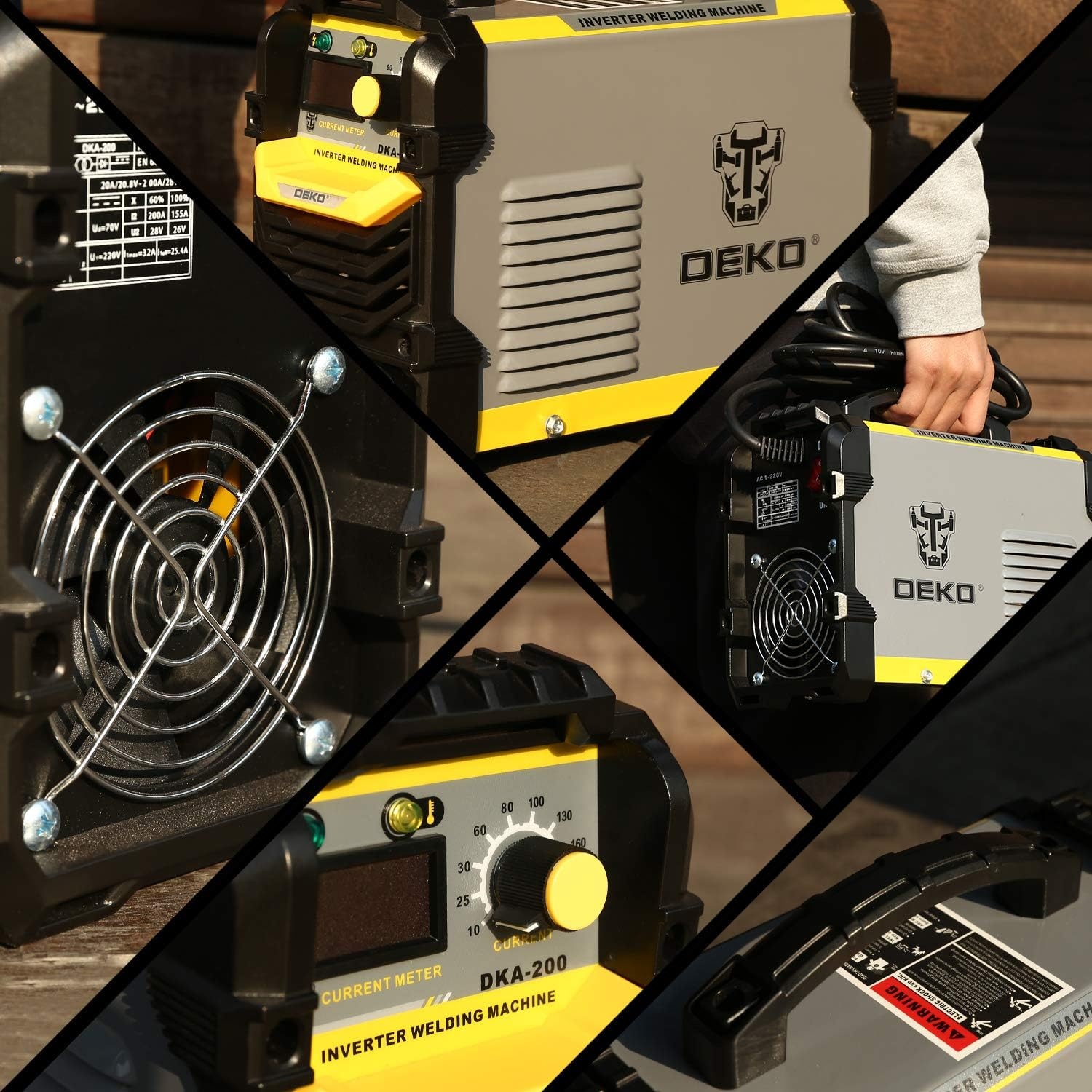 DEKO 200A MMA Lasapparaat - Inverter Booglasser 135A-MMA
