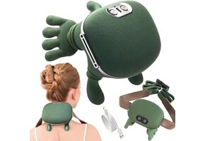 Draadloze Shiatsu Nek-, Schouder- & Rugmassager met 50% Korting