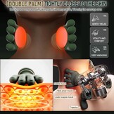 Massager Neck Massager, Neck Massage Shoulder, Shiatsu Neck Massager Wireless, Electric Back Massager, Shiatsu Massage for Neck, 3 Massage Settings and 2 Heat Settings, Neck Massager