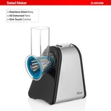 Elektrische Groentesnijder 4-in-1 - 200W RVS - 56% Korting