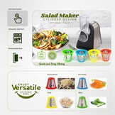 Elektrische Groentesnijder 4-in-1 - 200W RVS - 56% Korting