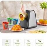 Elektrische Groentesnijder 4-in-1 - 200W RVS - 56% Korting