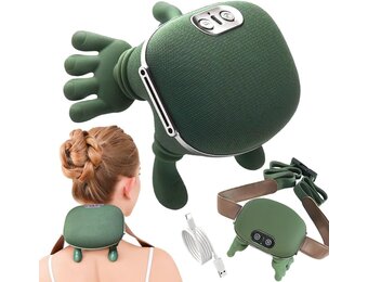 Massager Neck Massager, Neck Massage Shoulder, Shiatsu Neck Massager Wireless, Electric Back Massager, Shiatsu Massage for Neck, 3 Massage Settings and 2 Heat Settings, Neck Massager