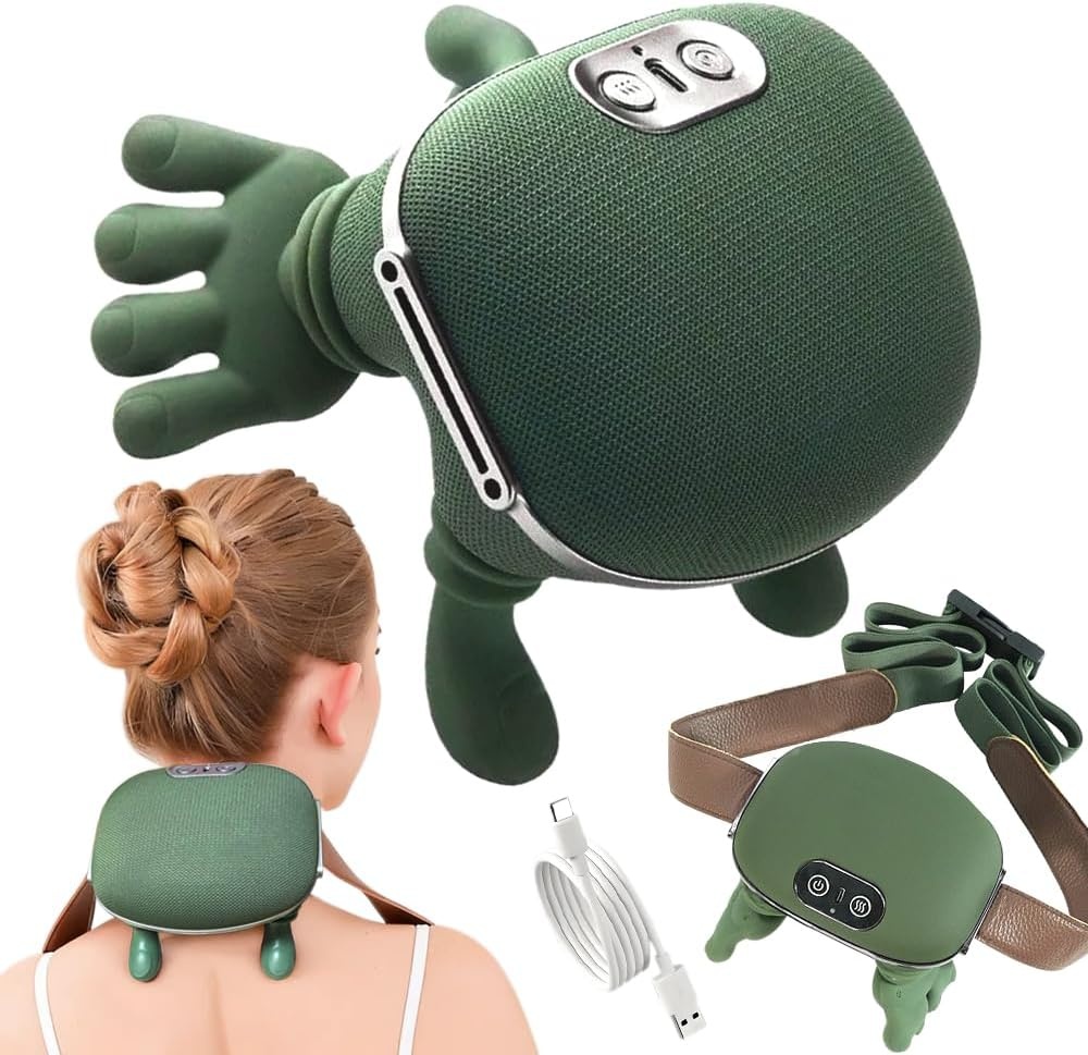 Massager Neck Massager, Neck Massage Shoulder, Shiatsu Neck Massager Wireless, Electric Back Massager, Shiatsu Massage for Neck, 3 Massage Settings and 2 Heat Settings, Neck Massager