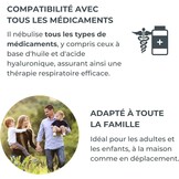 Nuvita 5023 Nébuliseur à Piston pour Thérapie Respiratoire Efficace - Haute Performance, Faible Bruit, Compatibilité avec Tous les Médicament