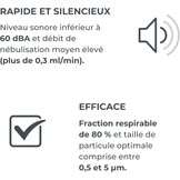 Nuvita 5023 Nébuliseur à Piston pour Thérapie Respiratoire Efficace - Haute Performance, Faible Bruit, Compatibilité avec Tous les Médicament