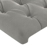 vidaXL Hoofdborden Fluweel Lichtgrijs - 2 stuks - 53% Korting