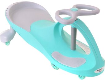 Wiggle car - wiebelauto - met LED-verlichte wielen - groen