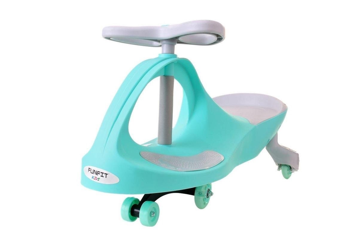 Wiggle car - wiebelauto - met LED-verlichte wielen - groen