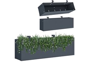 Hangende Plantenbak Antraciet 50cm - 38% Korting!