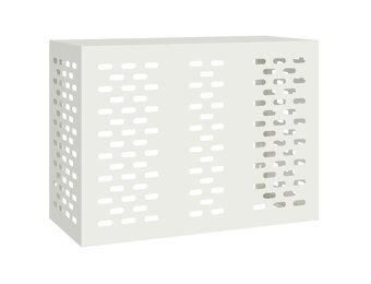 vidaXL Airconditionerhoes Wit Staal 110x50x80cm - 55% Korting!