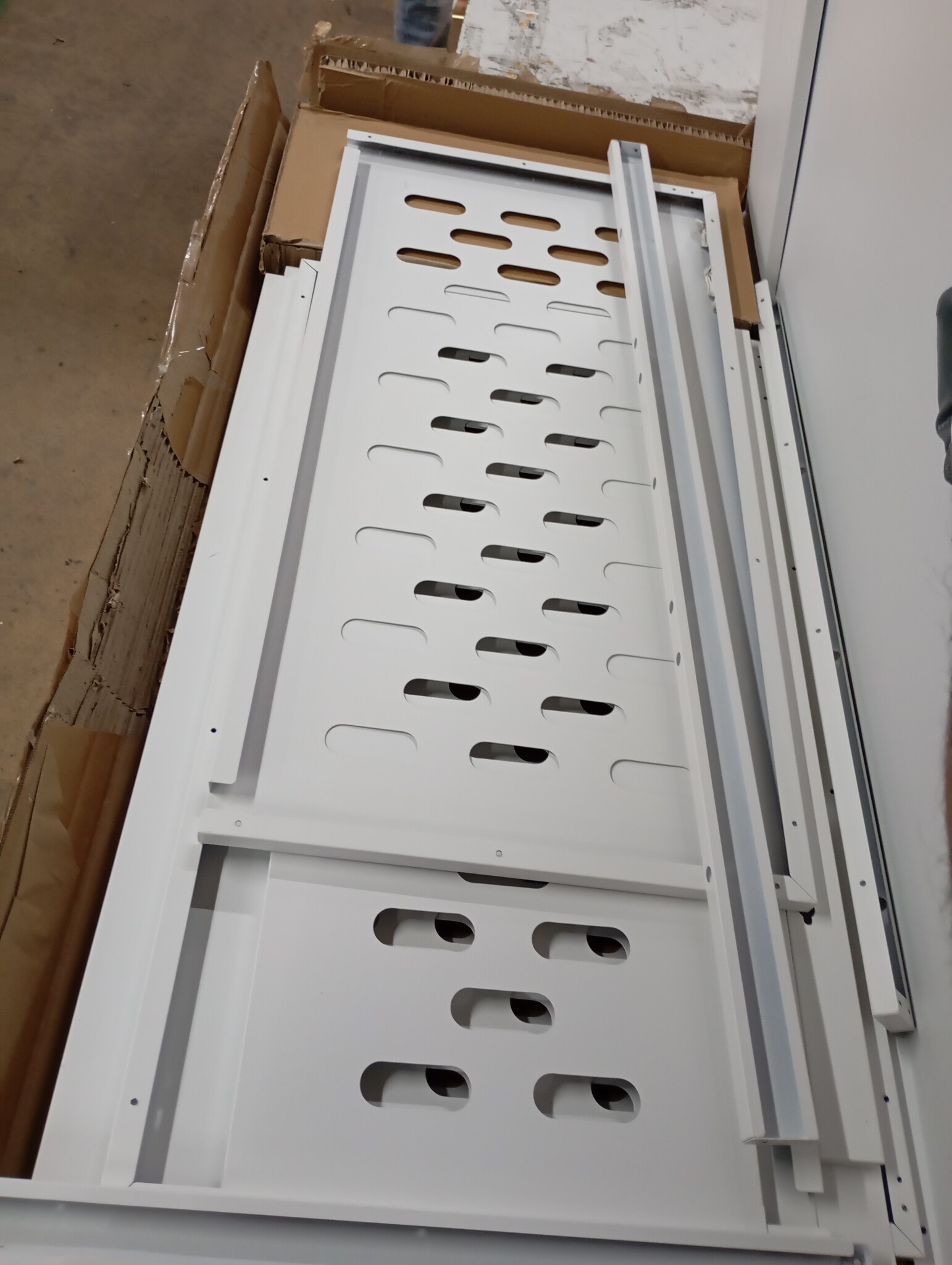 vidaXL Airconditionerhoes Wit Staal 110x50x80cm - 55% Korting!