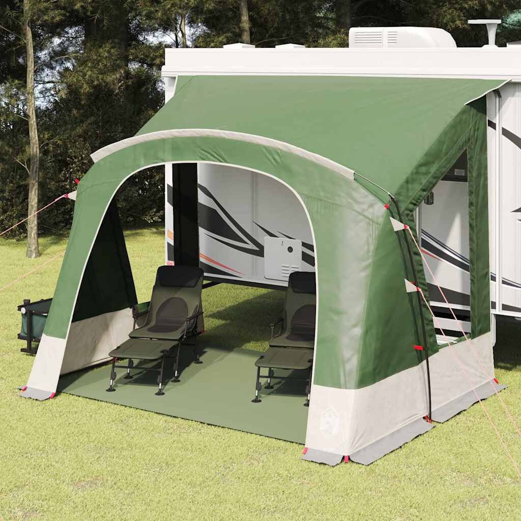 VidaXL Caravan Tent met Dak - Groen 252x245x245 cm (34% Korting)