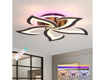 Dimbaar LED Plafondlicht Zwart 50W - 3 Kleuren - 34% Korting