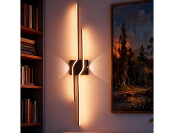 LED Wandlamp Zwart 100cm 25W | 3 Lichttemperaturen | 29% Korting