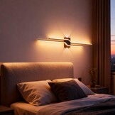 LED Wandlamp Zwart 100cm 25W - 3 Kleuren Licht, 58% Korting