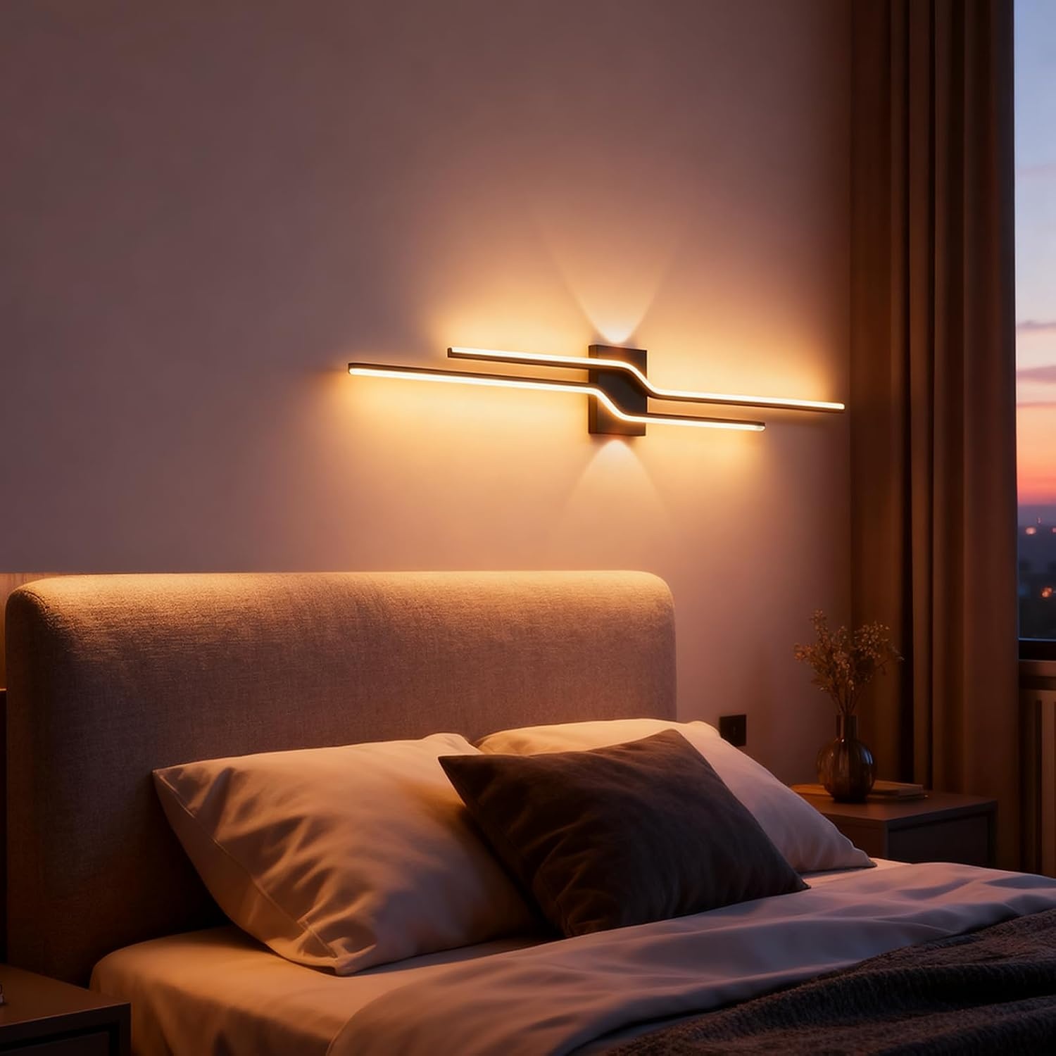 LED Wandlamp Zwart 100cm 25W - 3 Kleuren Licht, 58% Korting