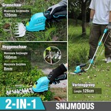 2-in-1 Heggenschaar & Grastrimmer | 12V | Telescoopsteel | 34% Korting