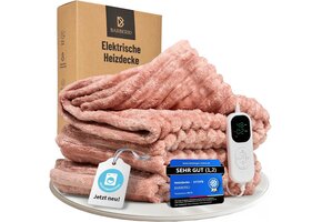 Elektrische Warmtedeken 200x150cm - 6 Warmtestanden, Wasbaar, 51% Korting