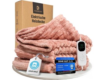 Elektrische Warmtedeken 200x150cm - 6 Warmtestanden, Wasbaar met Korting