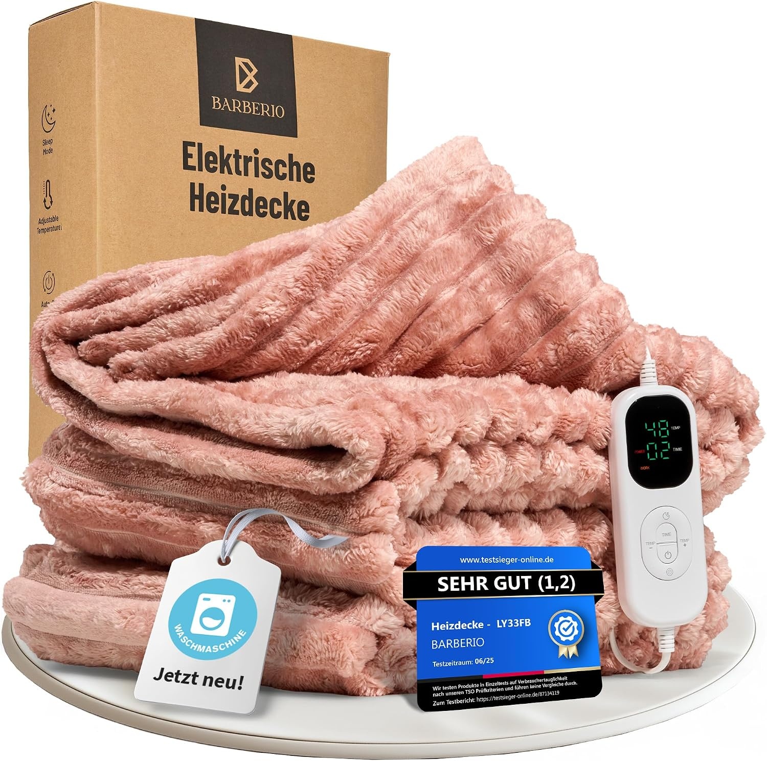 Elektrische Warmtedeken 200x150cm - 6 Warmtestanden, Wasbaar met Korting