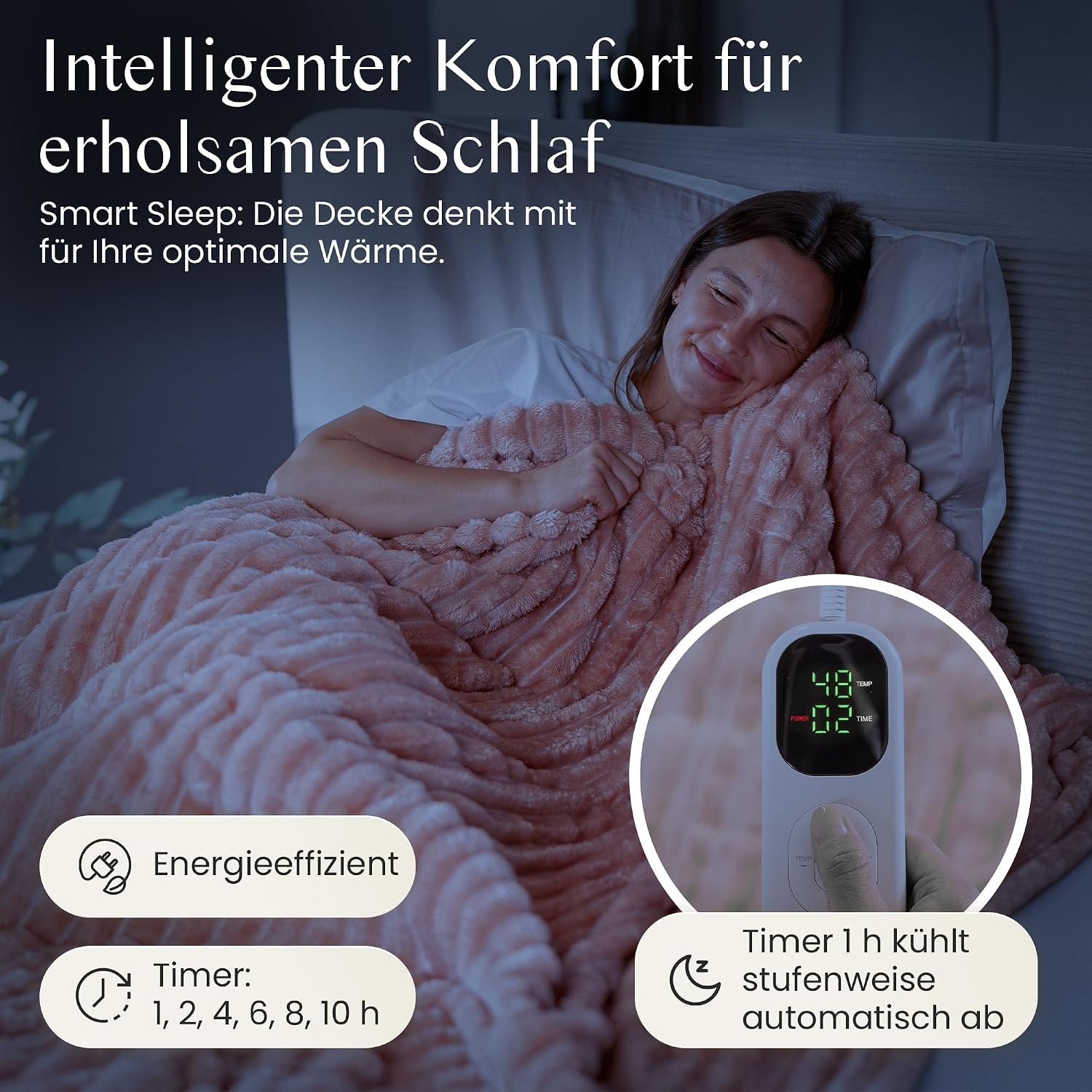 Elektrische Warmtedeken 200x150cm - 6 Warmtestanden, Wasbaar met Korting