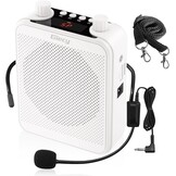 Draagbare Spraakversterker met Microfoon & Bluetooth | Wit | 29% Korting